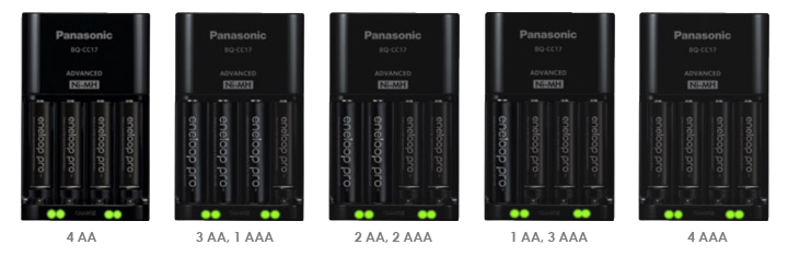 Panasonic Eneloop Pro AA NiMH Battery Charger (BQ-CC17)